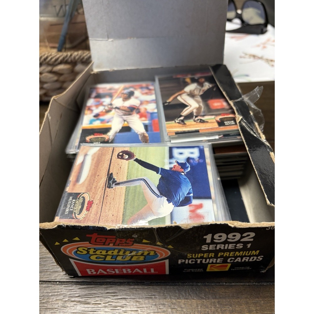 1992 Topps Stadium Club Series 1 Open packs , 2 Lbs Of Cards